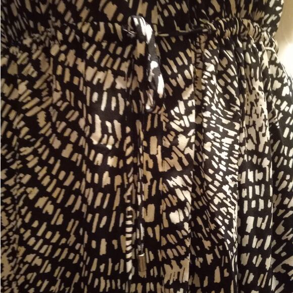 MOSSIMO Geometric Animal Print Dress Sz Large Collared Sleeveless Indie Festival - Picture 5 of 11